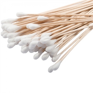 6" Wooden Cotton Tipped Applicators - Click Image to Close